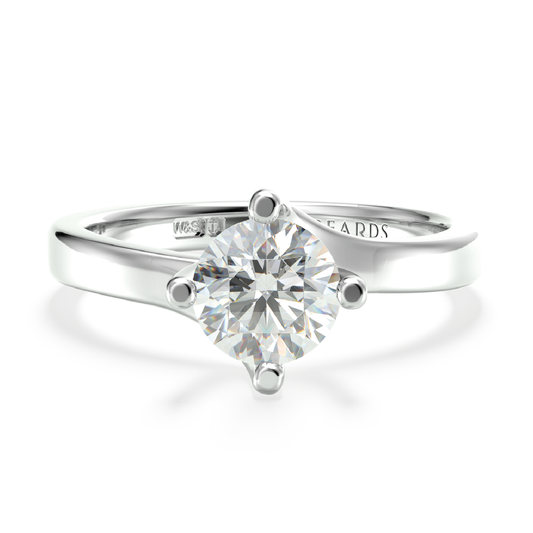 Classic Twist Solitaire Platinum