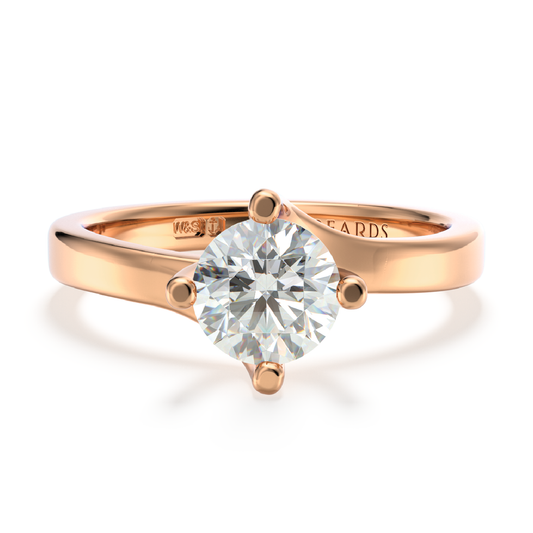 Classic Twist Solitaire Rose Gold