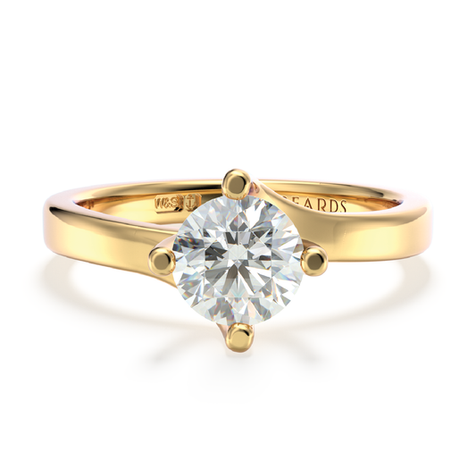 Classic Twist Solitaire Yellow Gold