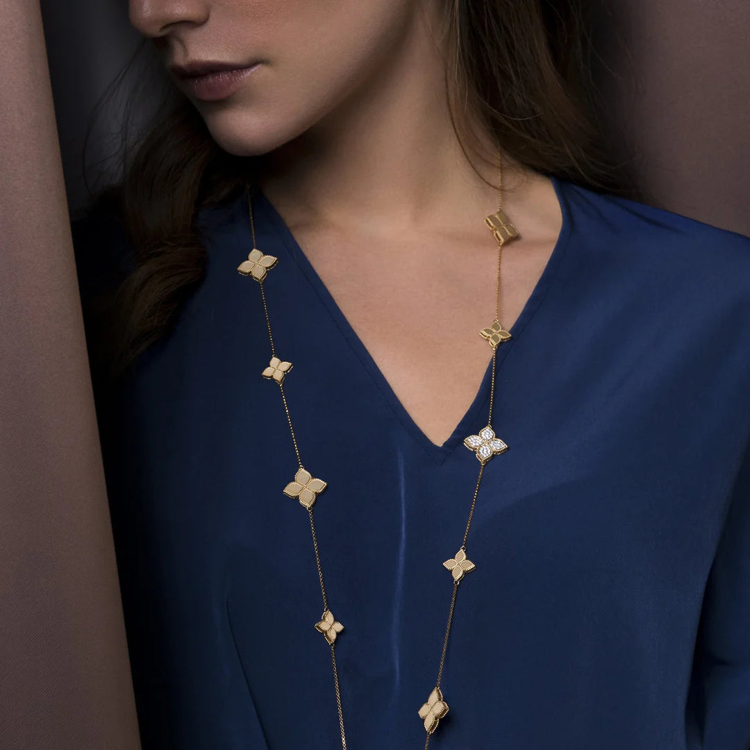 Roberto Coin Princess Flower Necklace ADR777CL0649_YW