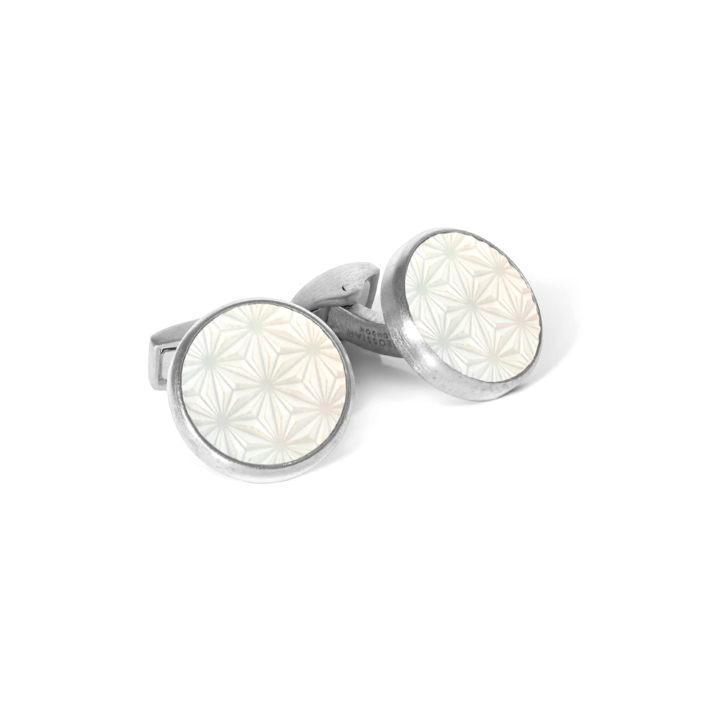 Tateossian Asanoha Mother of Pearl Cufflinks