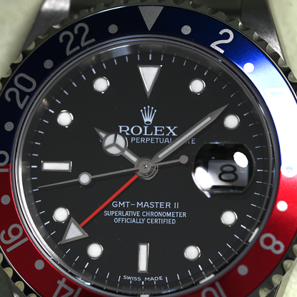 Pre-Owned Rolex GMT Master II "Stick Dial” Coke/Pepsi 16710B