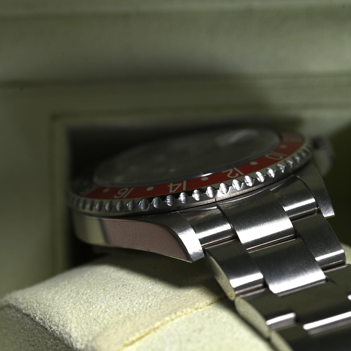 Pre-Owned Rolex GMT Master II "Stick Dial” Coke/Pepsi 16710B