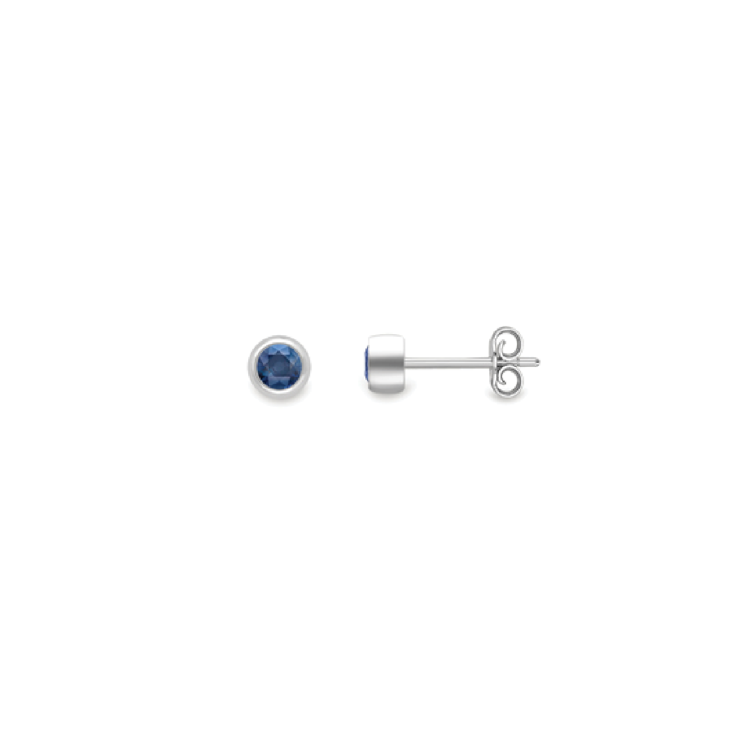 Beards 9ct Yellow Round Sapphire Studs SE636