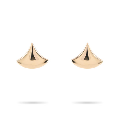 Beards Eventail Yellow Gold Studs EVN301_A_GOLD