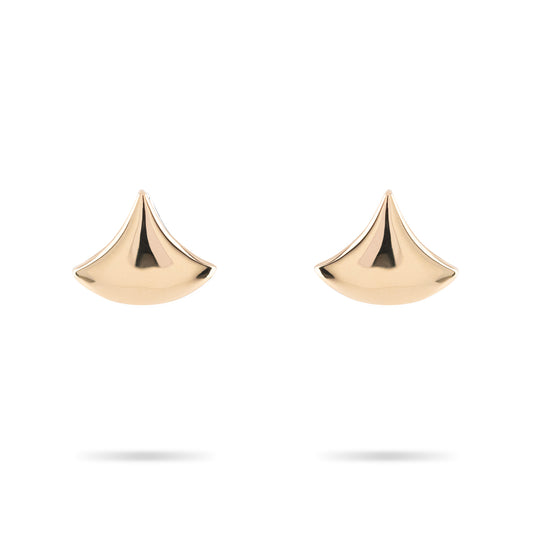 Beards Eventail Yellow Gold Studs EVN301_A_GOLD