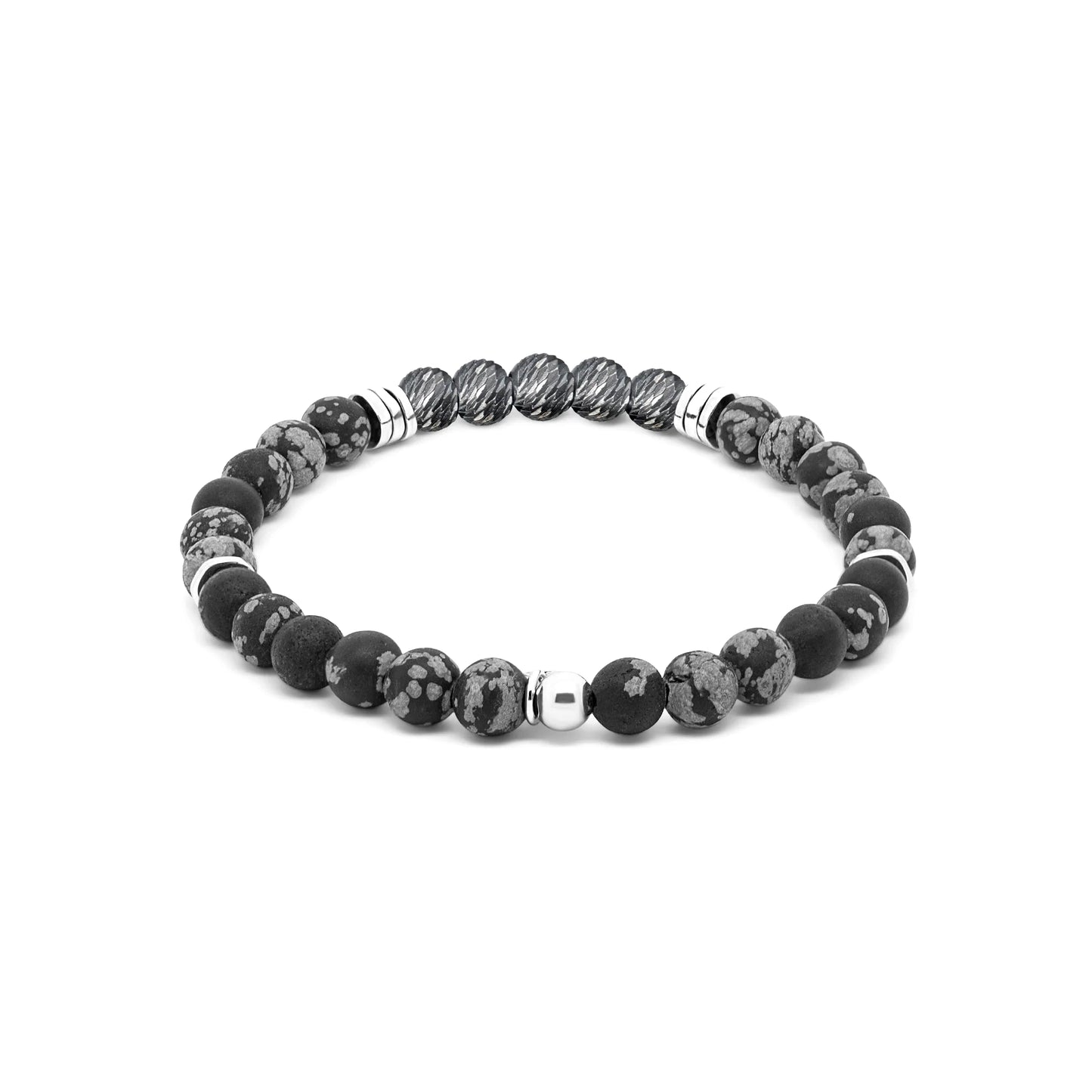 Tateossian Stonehenge Graffiato Snowflake Bracelet Large