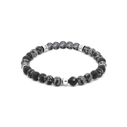 Tateossian Stonehenge Graffiato Snowflake Bracelet Large