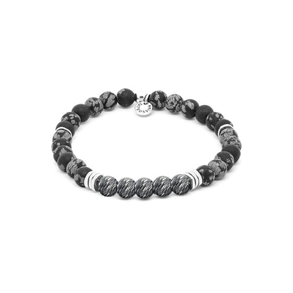 Tateossian Stonehenge Graffiato Snowflake Bracelet Large