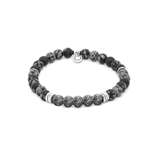 Tateossian Stonehenge Graffiato Snowflake Bracelet Large