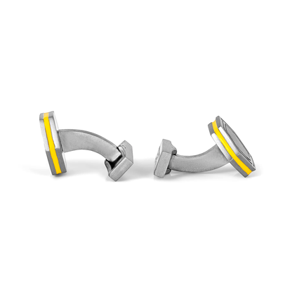 Tateossian Automobili Lamborghini Hex Carbon Cufflinks