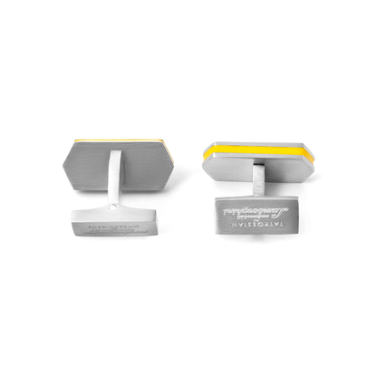 Tateossian Automobili Lamborghini Hex Rettangolo Cufflinks