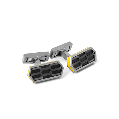Tateossian Automobili Lamborghini Hex Rettangolo Cufflinks