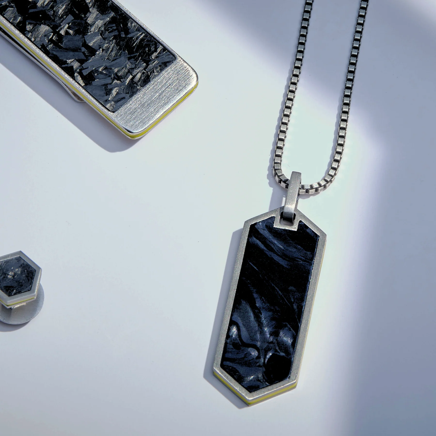 Tateossian Automobili Lamborghini Hex Necklace