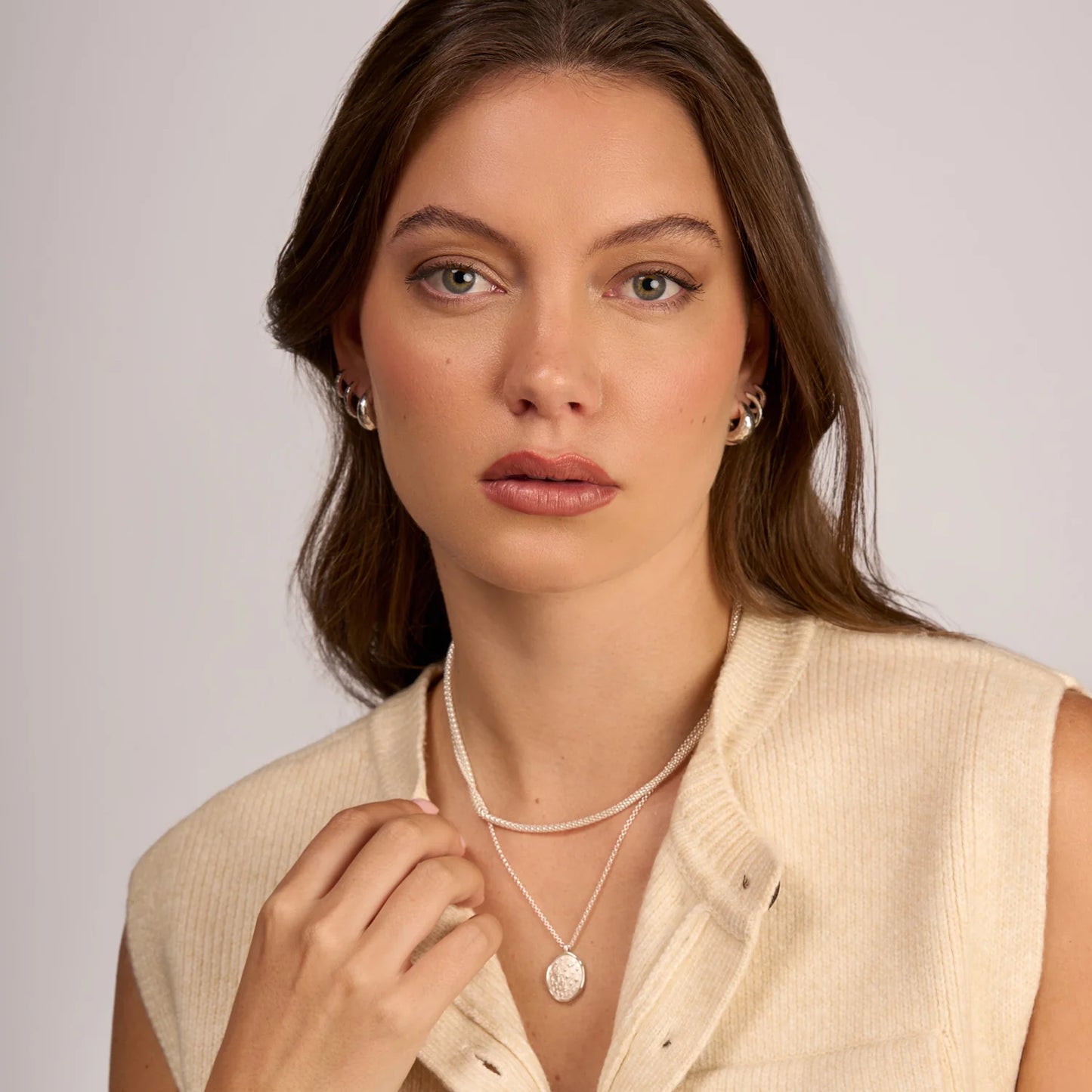 DOWER & HALL Starry Sky Talisman Necklace TSP57-S-18