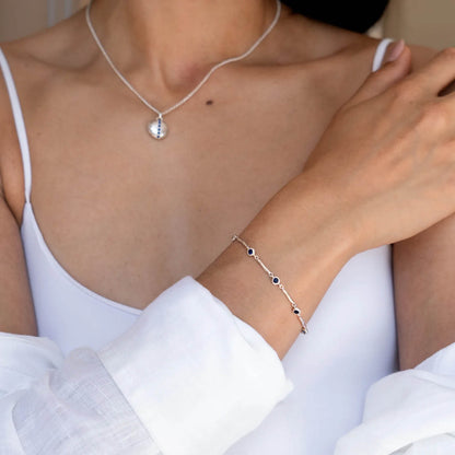 Dower & Hall Dewdrops Link Bracelet TWB24-S-BSAPP