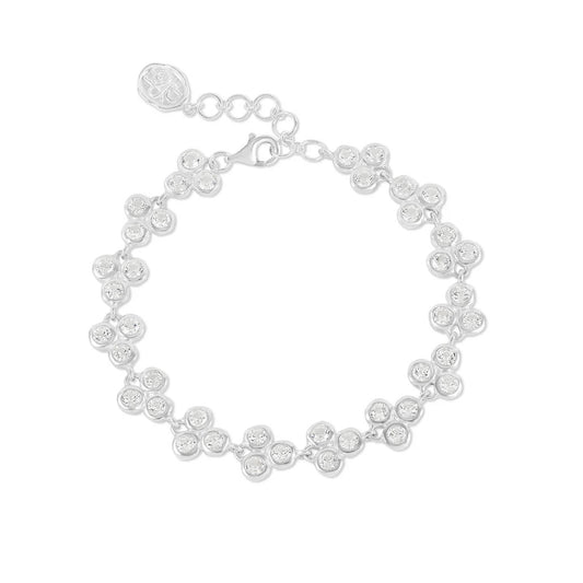 Dower & Hall Ice Trio Array Line Bracelet TWB60-S-WT