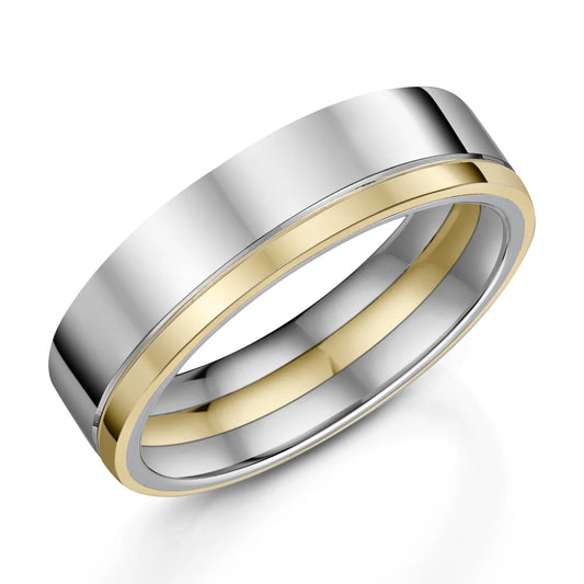 Zedd Natural Zirconium Men's Wedding Band 6mm ZN562