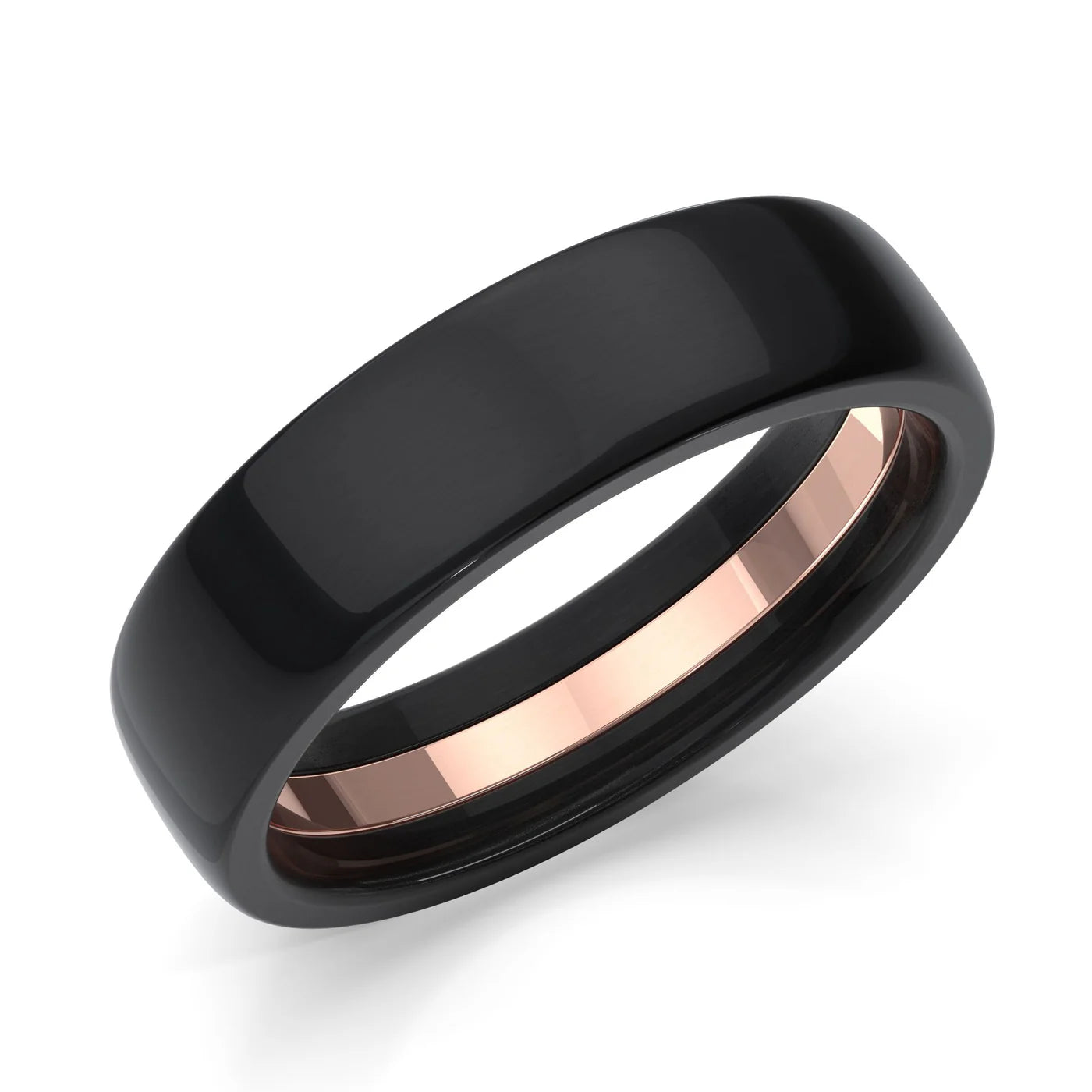 Zedd Pure Zirconium Men's Wedding Band 6mm ZT326