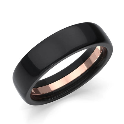 Zedd Pure Zirconium Men's Wedding Band 6mm ZT326