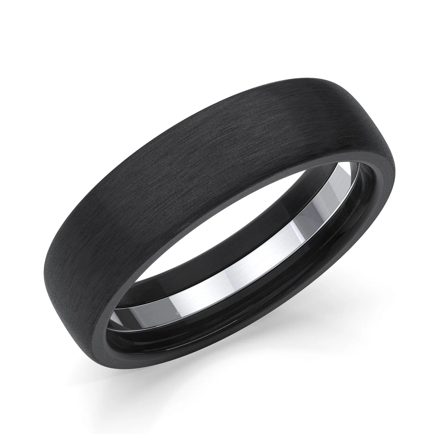 Zedd Pure Zirconium Men's Wedding Band 6mm ZT326