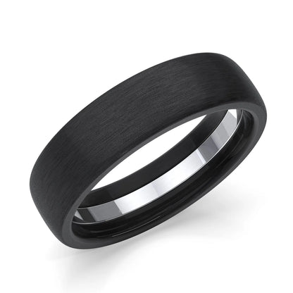 Zedd Pure Zirconium Men's Wedding Band 6mm ZT326