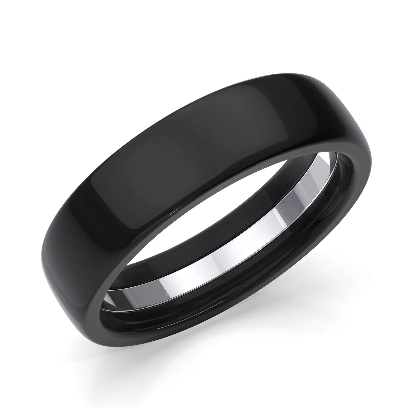 Zedd Pure Zirconium Men's Wedding Band 6mm ZT326