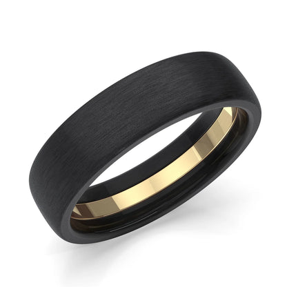 Zedd Pure Zirconium Men's Wedding Band 6mm ZT326