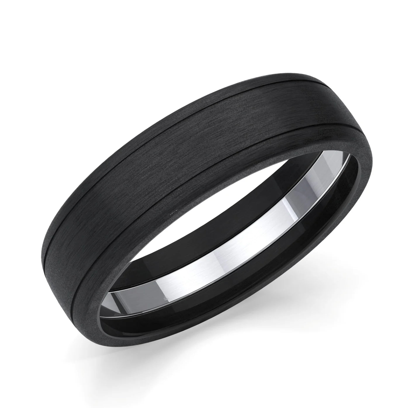 Zedd Pure Zirconium Men's Wedding Band 6mm ZT326/104