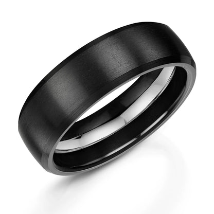 Zedd Pure Zirconium Men's Wedding Band 7mm ZT327/4A