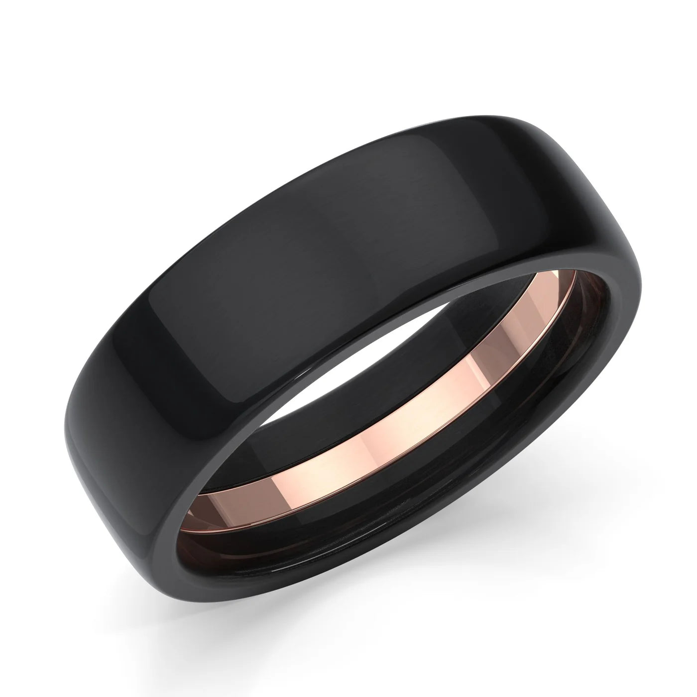 Zedd Pure Zirconium Men's Wedding Band 7mm ZT327