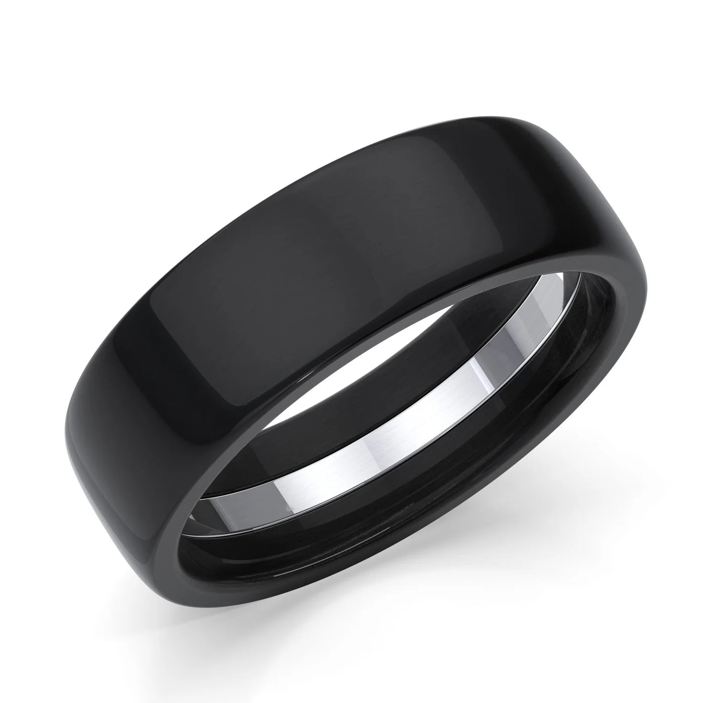 Zedd Pure Zirconium Men's Wedding Band 7mm ZT327