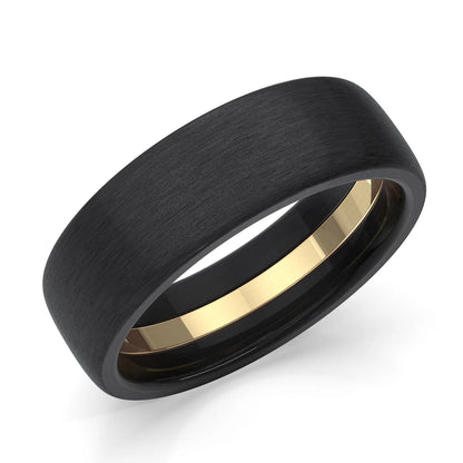 Zedd Pure Zirconium Men's Wedding Band 7mm ZT327