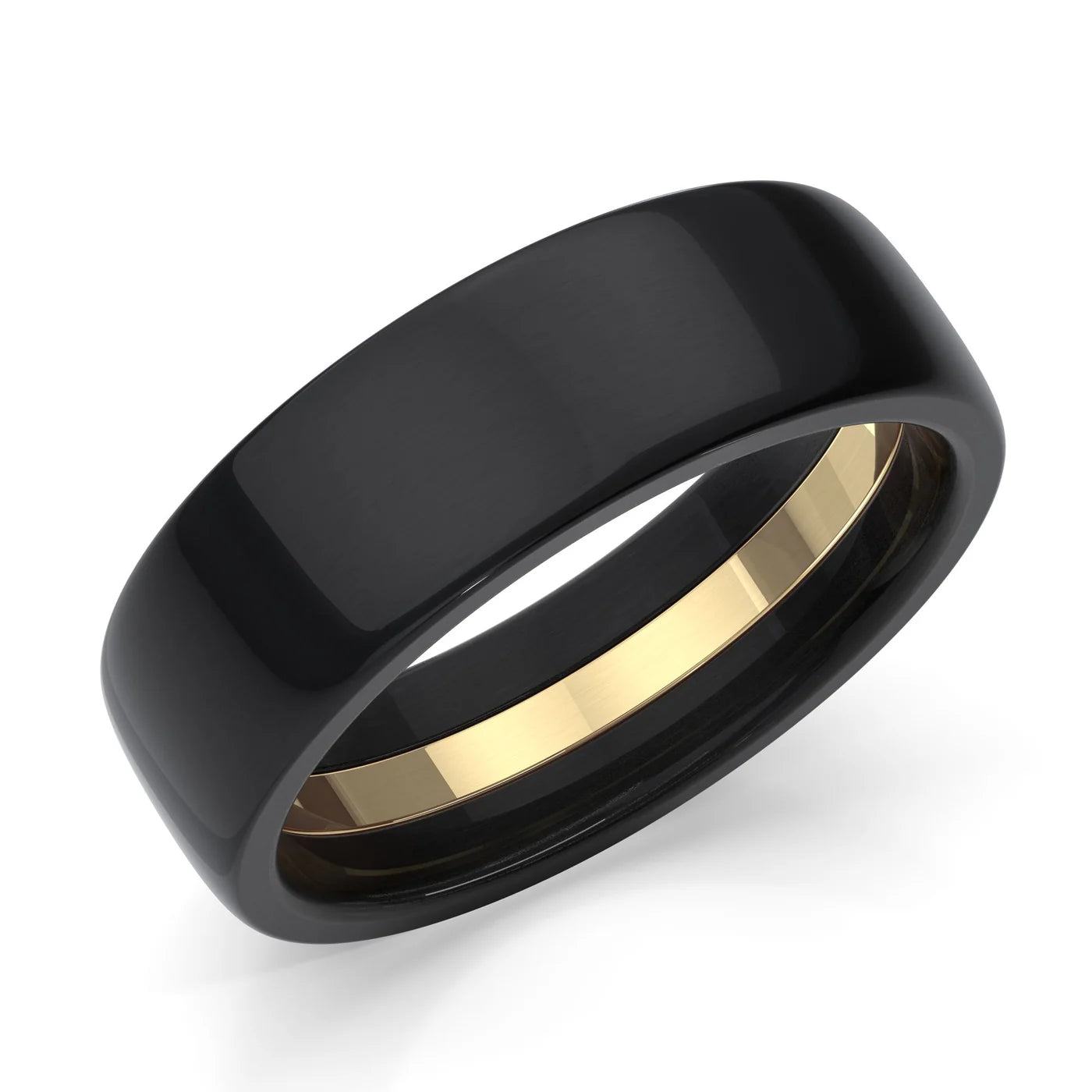 Zedd Pure Zirconium Men's Wedding Band 7mm ZT327