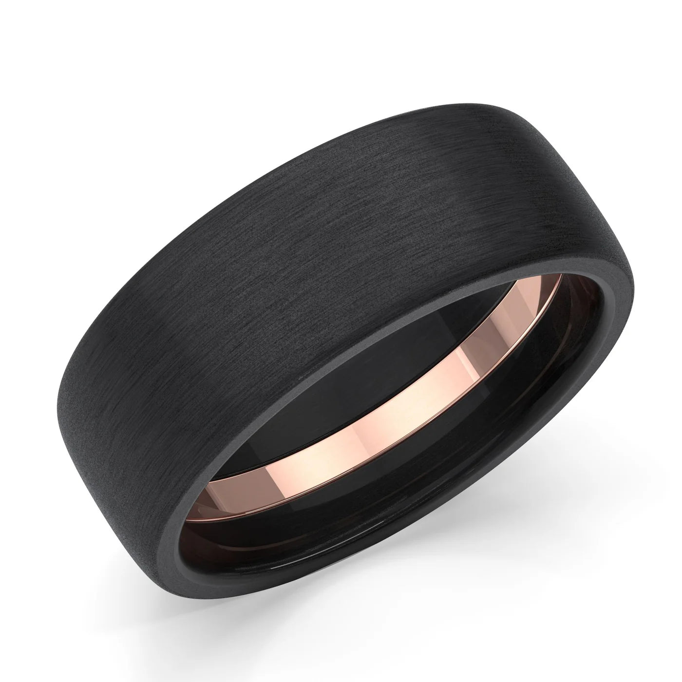 Zedd Pure Zirconium Men's Wedding Band 8mm ZT328