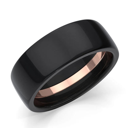 Zedd Pure Zirconium Men's Wedding Band 8mm ZT328