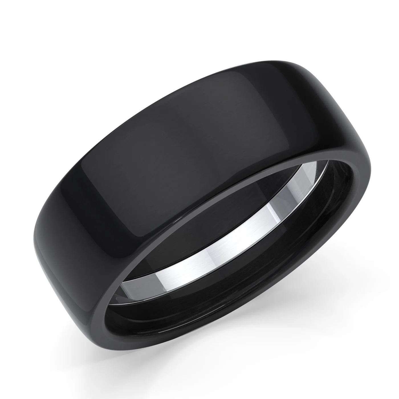 Zedd Pure Zirconium Men's Wedding Band 8mm ZT328