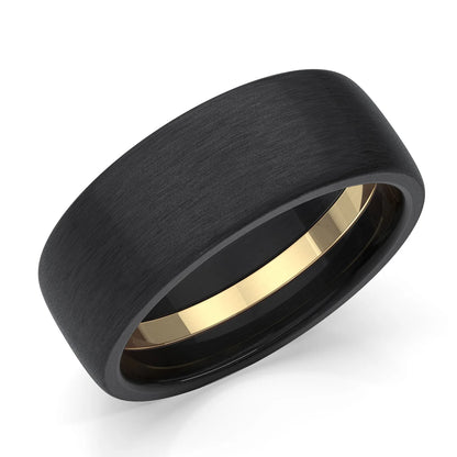 Zedd Pure Zirconium Men's Wedding Band 8mm ZT328