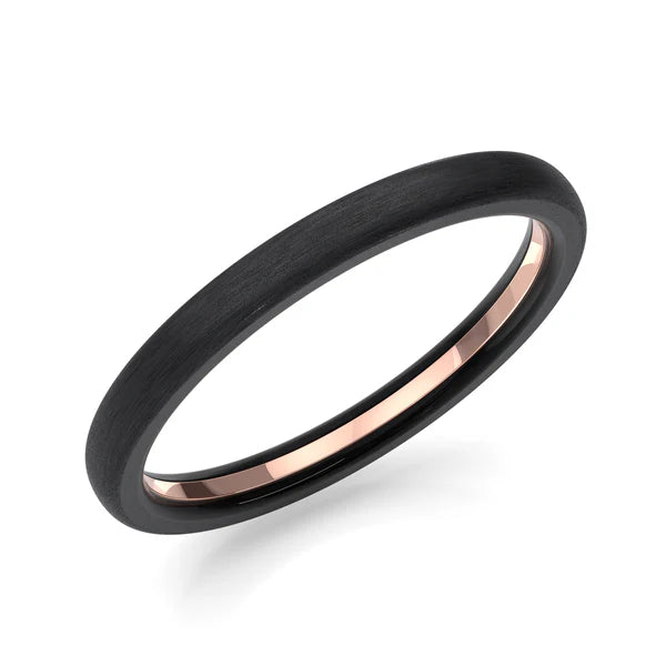 Zedd Pure Zirconium Men's Wedding Band 2.5mm