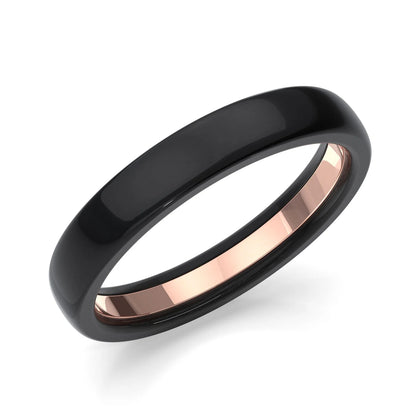 Zedd Pure Zirconium Men's Wedding Band 4mm