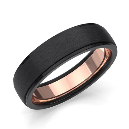 Zedd Pure Zirconium Men's Wedding Band 6mm ZZ326/1A