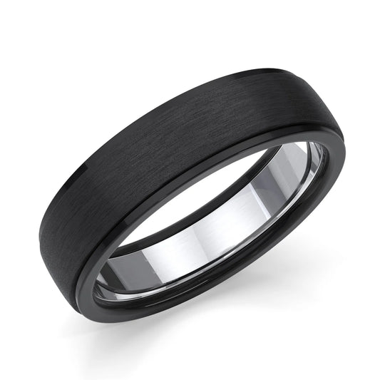 Zedd Pure Zirconium Men's Wedding Band 6mm ZZ326/1A