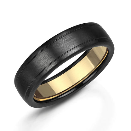 Zedd Pure Zirconium Men's Wedding Band 6mm ZZ326/104 Matt