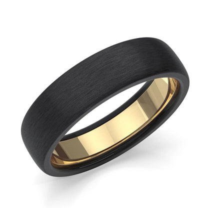 Zedd Pure Zirconium Men's Wedding Band 6mm