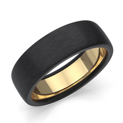 Zedd Pure Zirconium Men's Wedding Band 7mm ZZ327