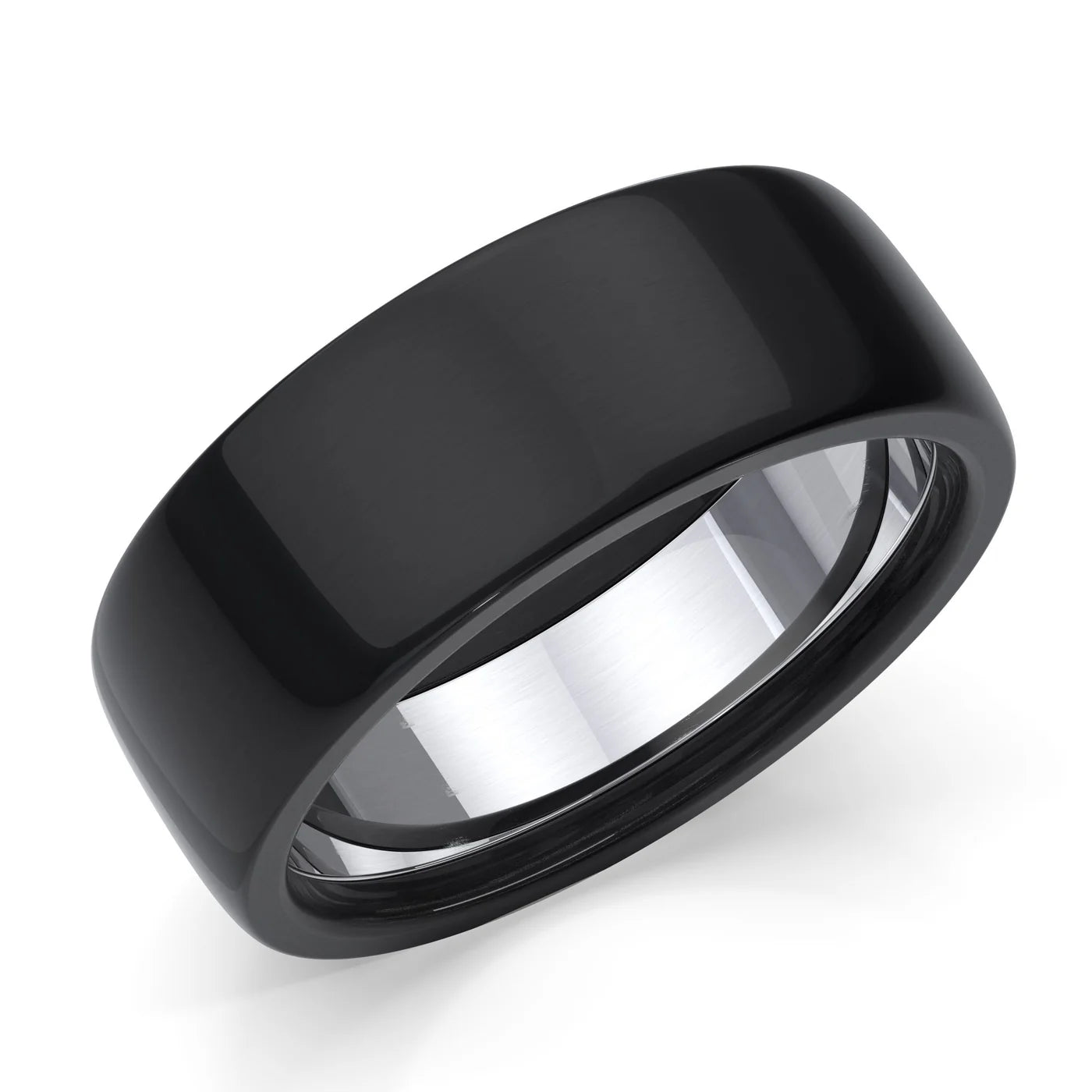 Zedd Pure Zirconium Men's Wedding Band 8mm ZZ328