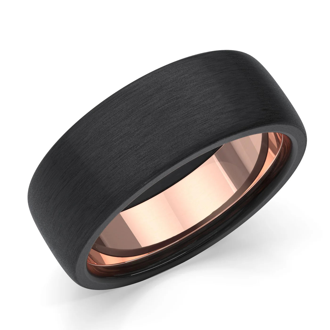 Zedd Pure Zirconium Men's Wedding Band 8mm ZZ328