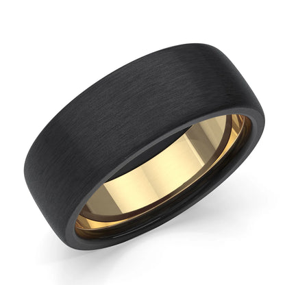 Zedd Pure Zirconium Men's Wedding Band 8mm ZZ328