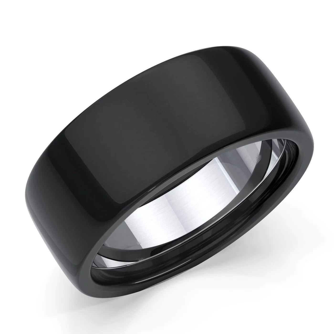 Zedd Pure Zirconium Men's Wedding Band 10mm ZZ3210