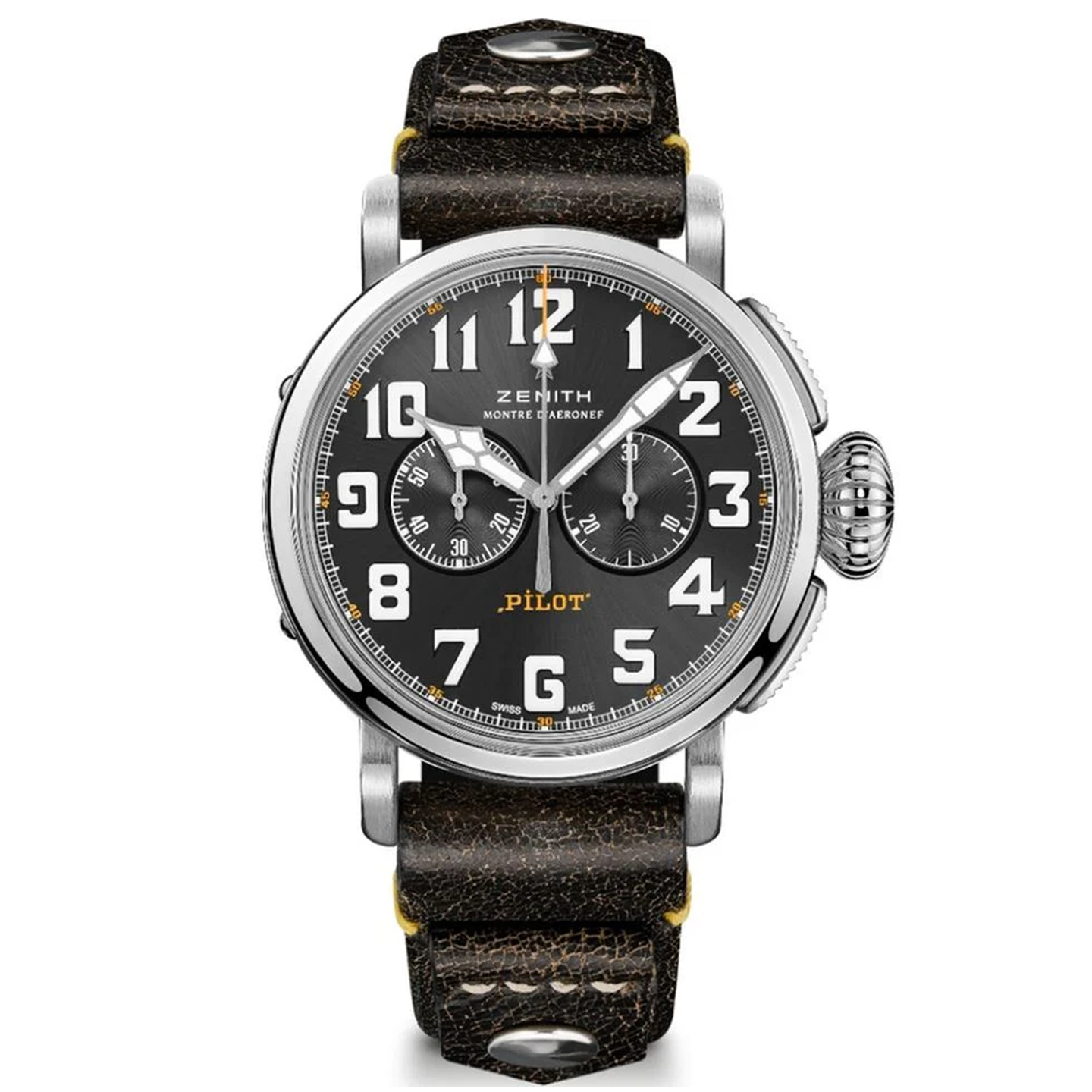 Pre-Owned ZENITH pilot Type 20 Chronograph Rescue 03.2434.4069